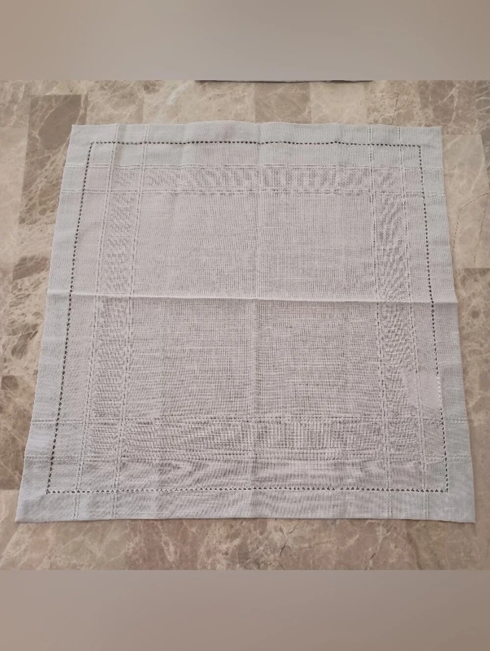 Vintage Lintex Silver Gray Napkins Set of 4 20x20 NEW In Opened Package